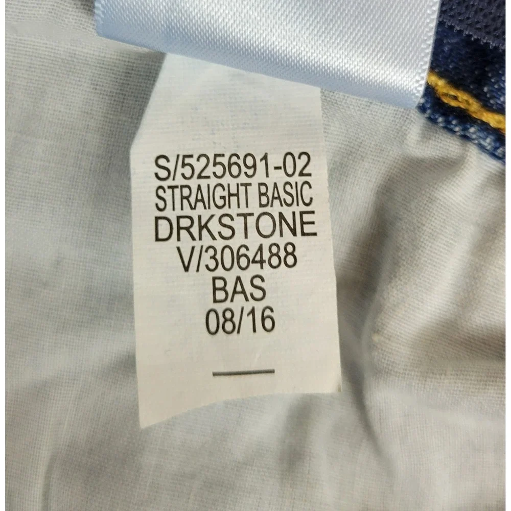 Old Navy Boys Straight Basic Jeans Dark Stone Blue Denim Size 10 Husky NWT
